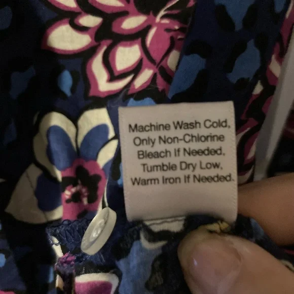 Vera Bradley African Violet Floral 2 Piece Pajamas - Loungewear In XS NWOT - Picture 7 of 15